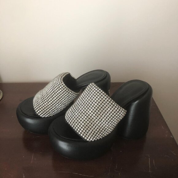 Naked Wolfe WOW Black Diamonds Platform Sandal - Picture 7 of 15